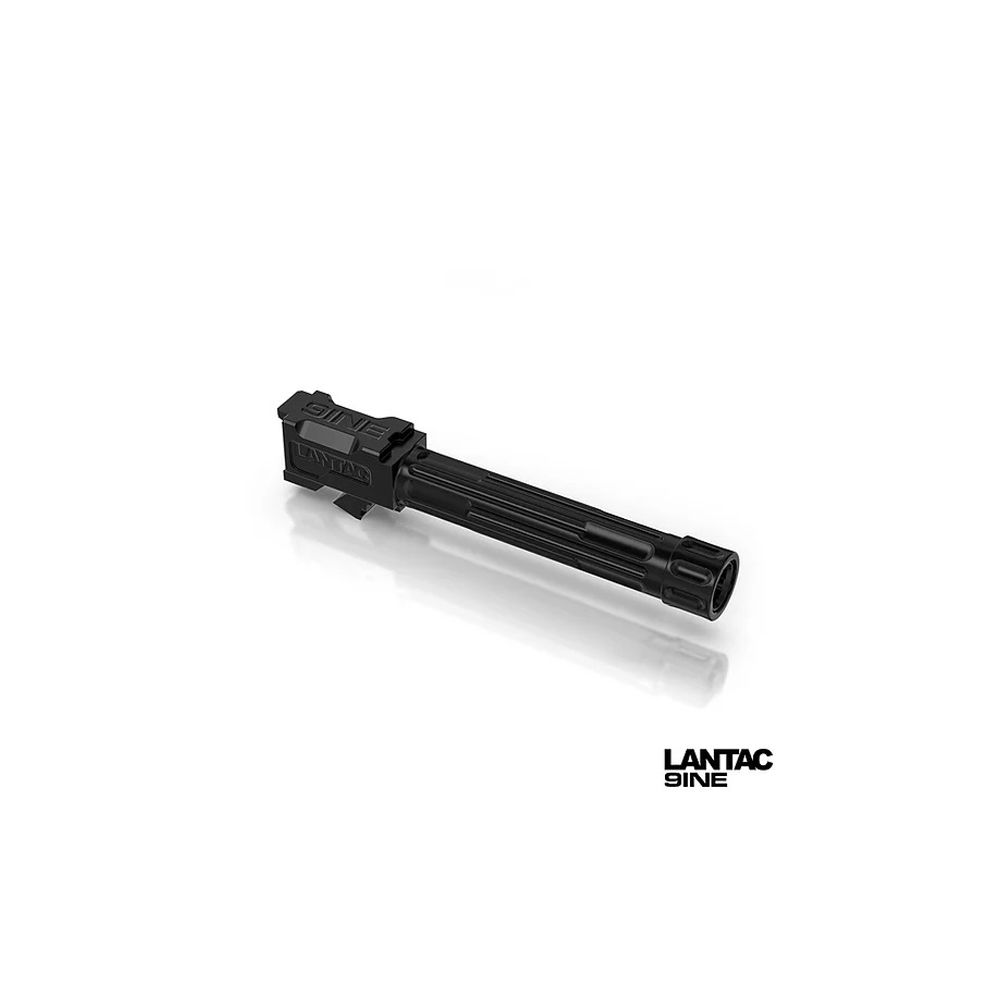 LanTac USA - 9INE - 9INE G19 FLUTED THREADED BLACK BBL for sale