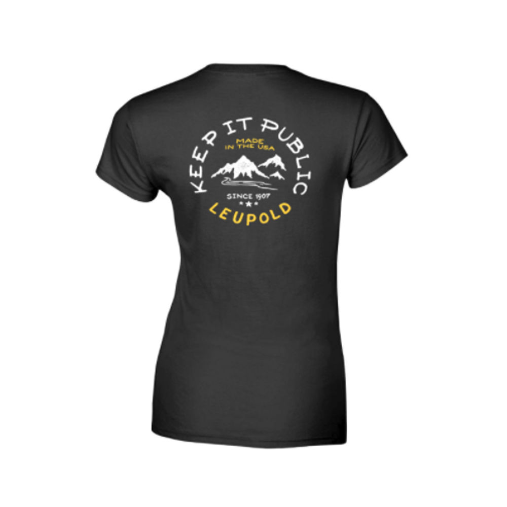 leupold & stevens - 175183 - WMN KEEP IT PUBLIC TEE SS COTTON BLK LRG for sale