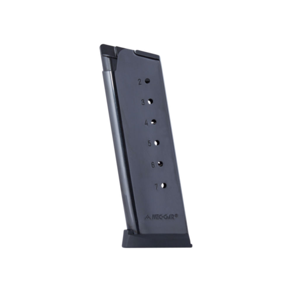 mec-gar - Standard - .45 ACP|Auto - OFFICERS 45 ACP BL 7RD MAG W/BTPLT/FLWR for sale