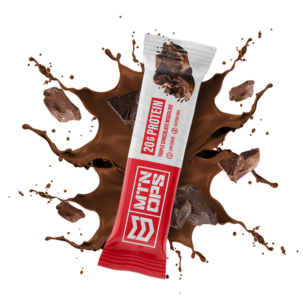 mtn ops - 4127060801 - PROTEIN BAR TRIPLE CHOCOLATE MUD 10/BX for sale