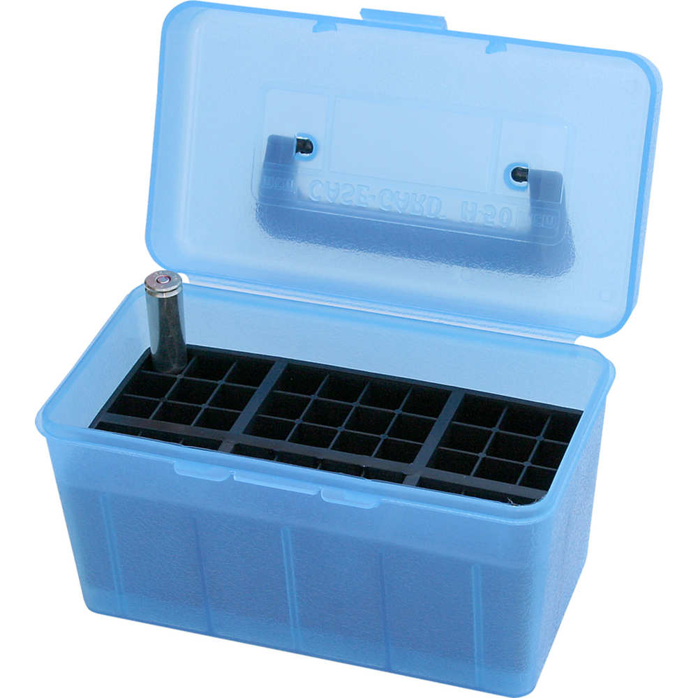 mtm case-gard - H50XL24 - DLX XLG RIFLE AMMO CASE 50RD - CLR BLUE for sale