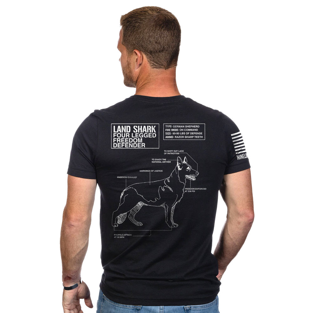nine line apparel - LANDSHARKTSBLACKS - LANDSHARK T-SHIRT BLACK S for sale