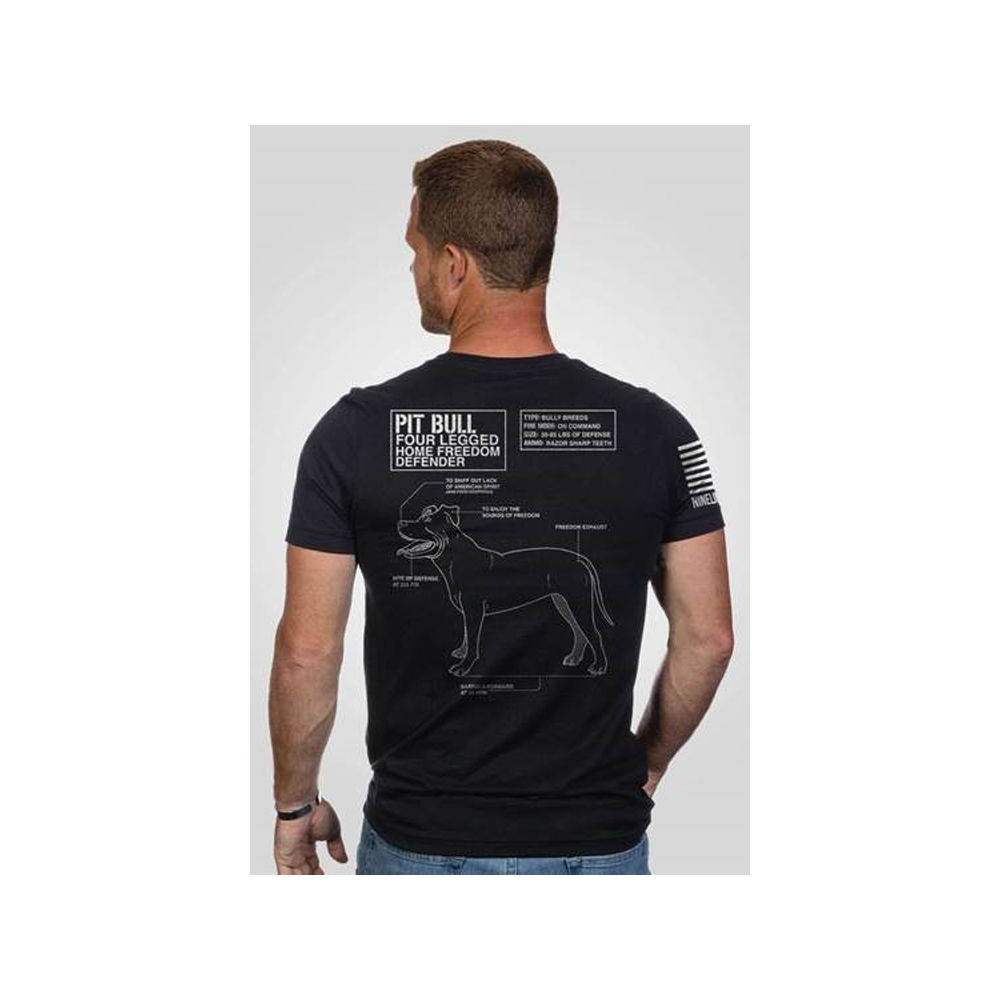 nine line apparel - PITBULLTSBLACKL - PITBULL TSHIRT BLACK L for sale