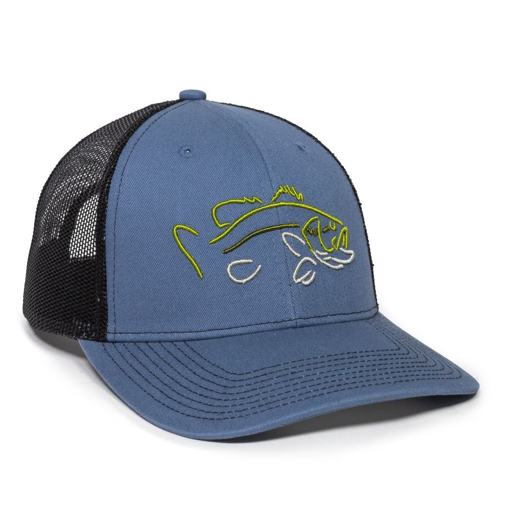 outdoor cap - BASS01 - INDIGO/ BLACK HAT SZ A for sale
