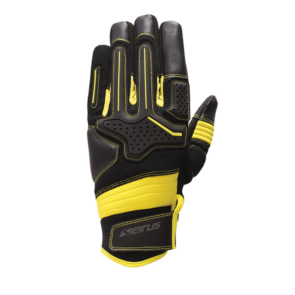 seirus innovation - 818011366 - HWS WORKMAN DAKOTA GLOVE MENS BLK/YLW 2X for sale
