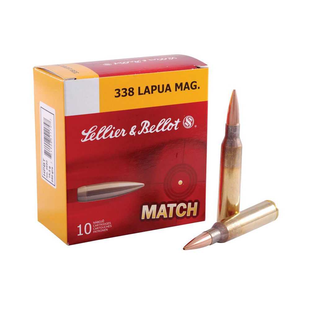 sellier & bellot ammunition - Rifle - .338 Lapua Mag - RIFLE .338 LAPUA MAG HPBT 250GR 10/BX for sale