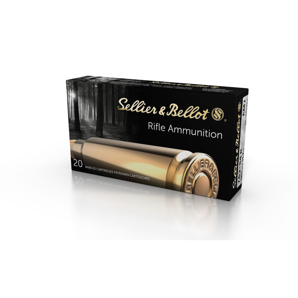 sellier & bellot ammunition - Rifle - 7.62x54R - RIFLE 7.62X54R 180GR FMJ 20RD/BX for sale