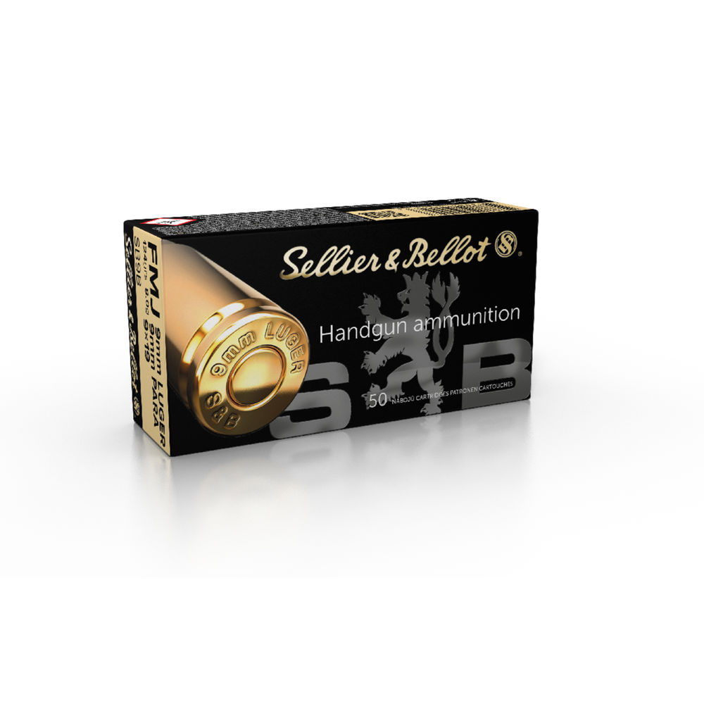 S&B 9MM LUGER 124GR FMJ 50RD 20BX/CS - for sale