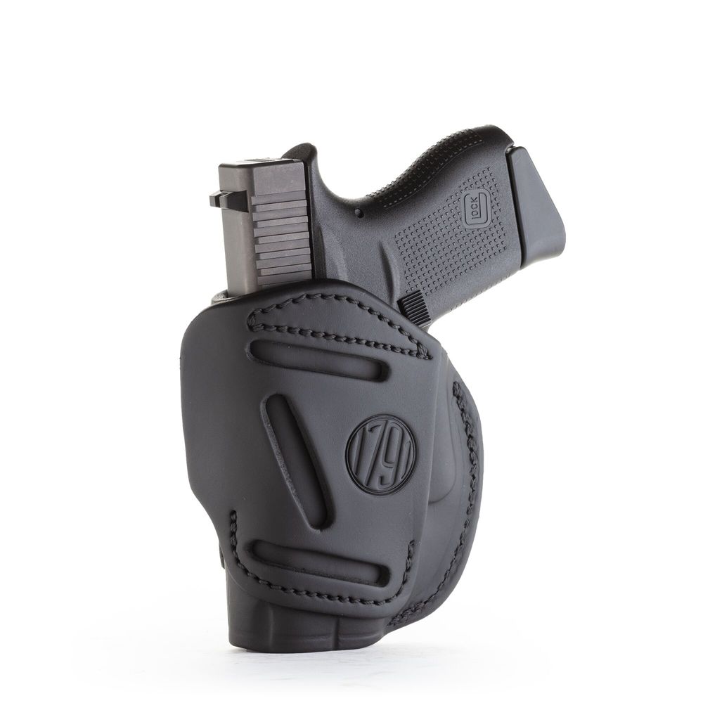 1791 gunleather - 4-Way - 4 WAY HLSTR STEALTH GLK 42/43 BLK RH SZ2 for sale
