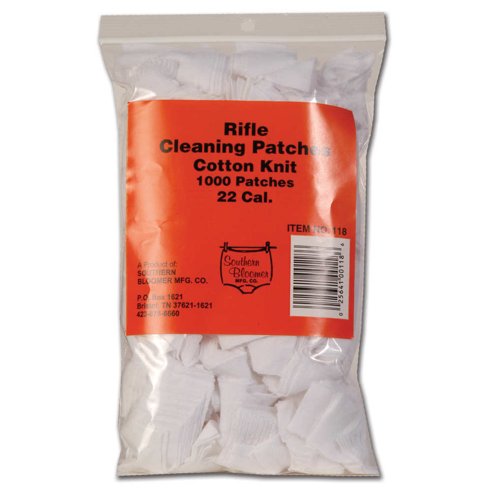 southern bloomer - Cleaning Patches - CTTN KNIT 22 CAL 1000PK CLNG PATCHES for sale