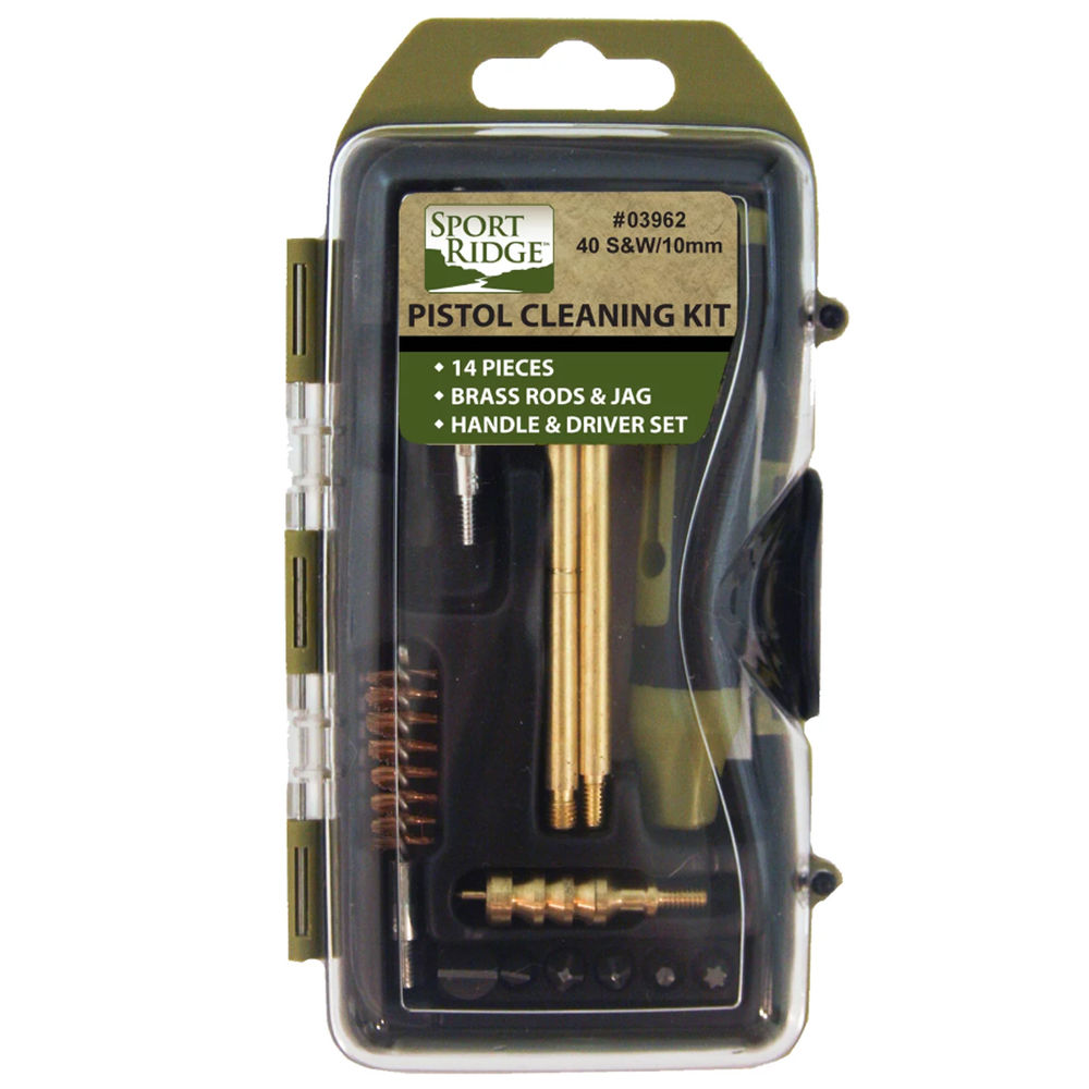 sport ridge - 03964 - 45CAL 14PC PISTOL CLNG KIT HARD CS for sale