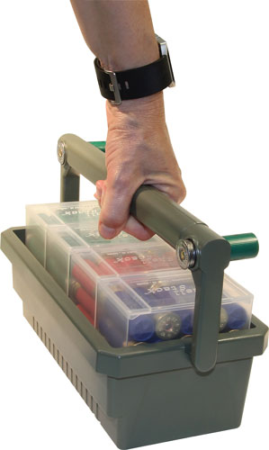 mtm case-gard - SSC - SHOTSHELL BOX CADDY 4EA SS25-00 GRN/CLR for sale