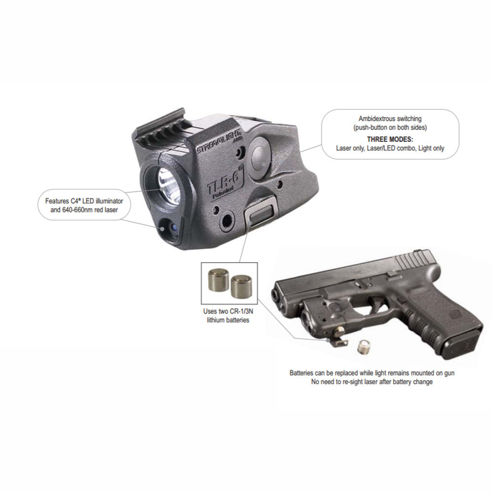 streamlight - TLR-6 Gun Light - TLR-6 RAIL MOUNT GLOCK for sale