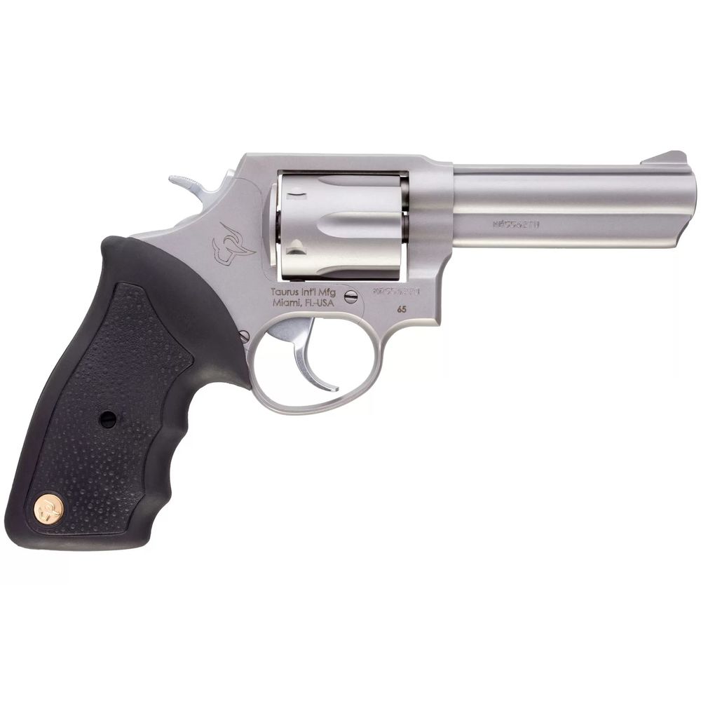 TAURUS 65 357MAG 4" FS 6-SHOT STAINLESS STEEL RUBBER - for sale