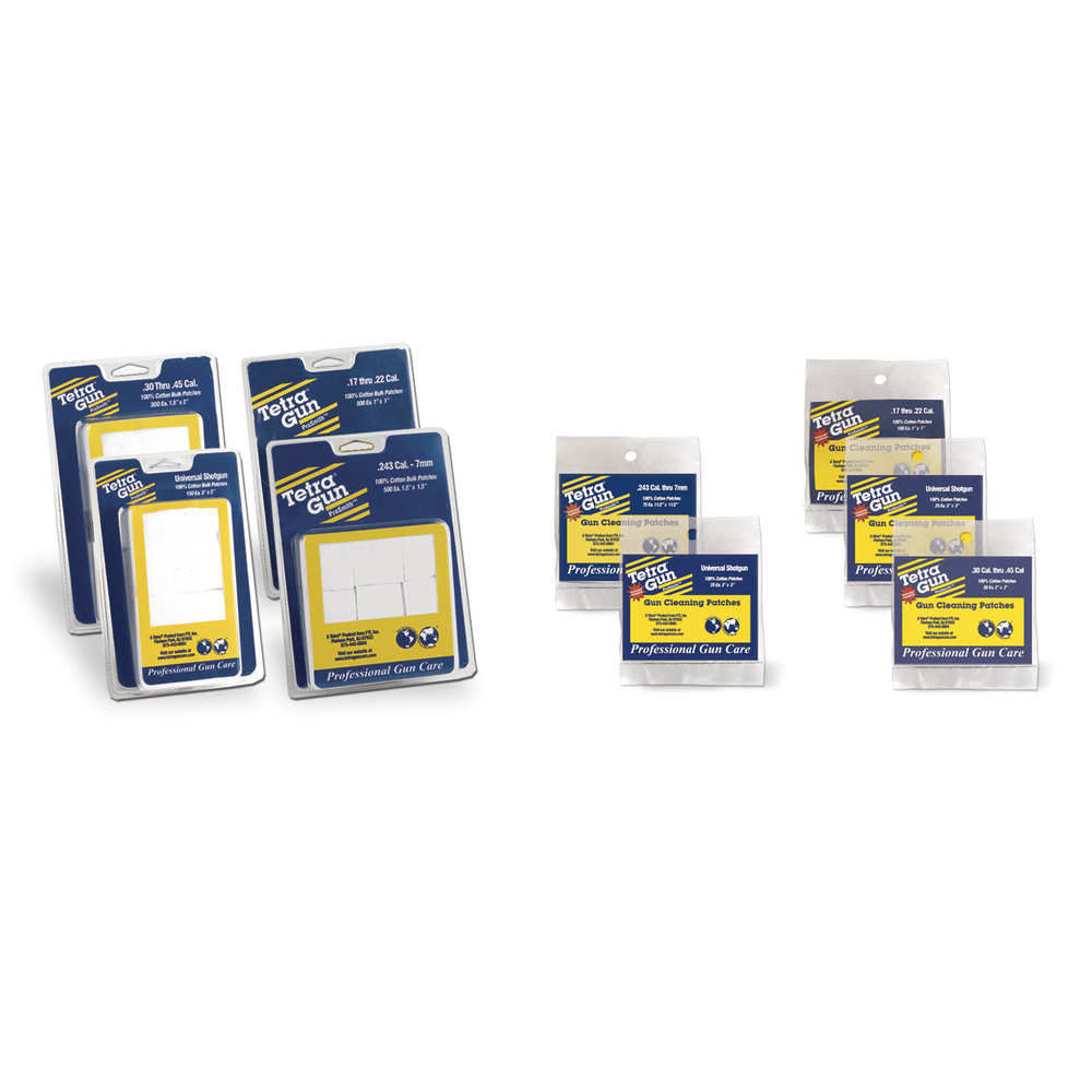 tetra gun care - TG1110 - .243 CAL-7MM CLEANING PATCHES PK.500 for sale