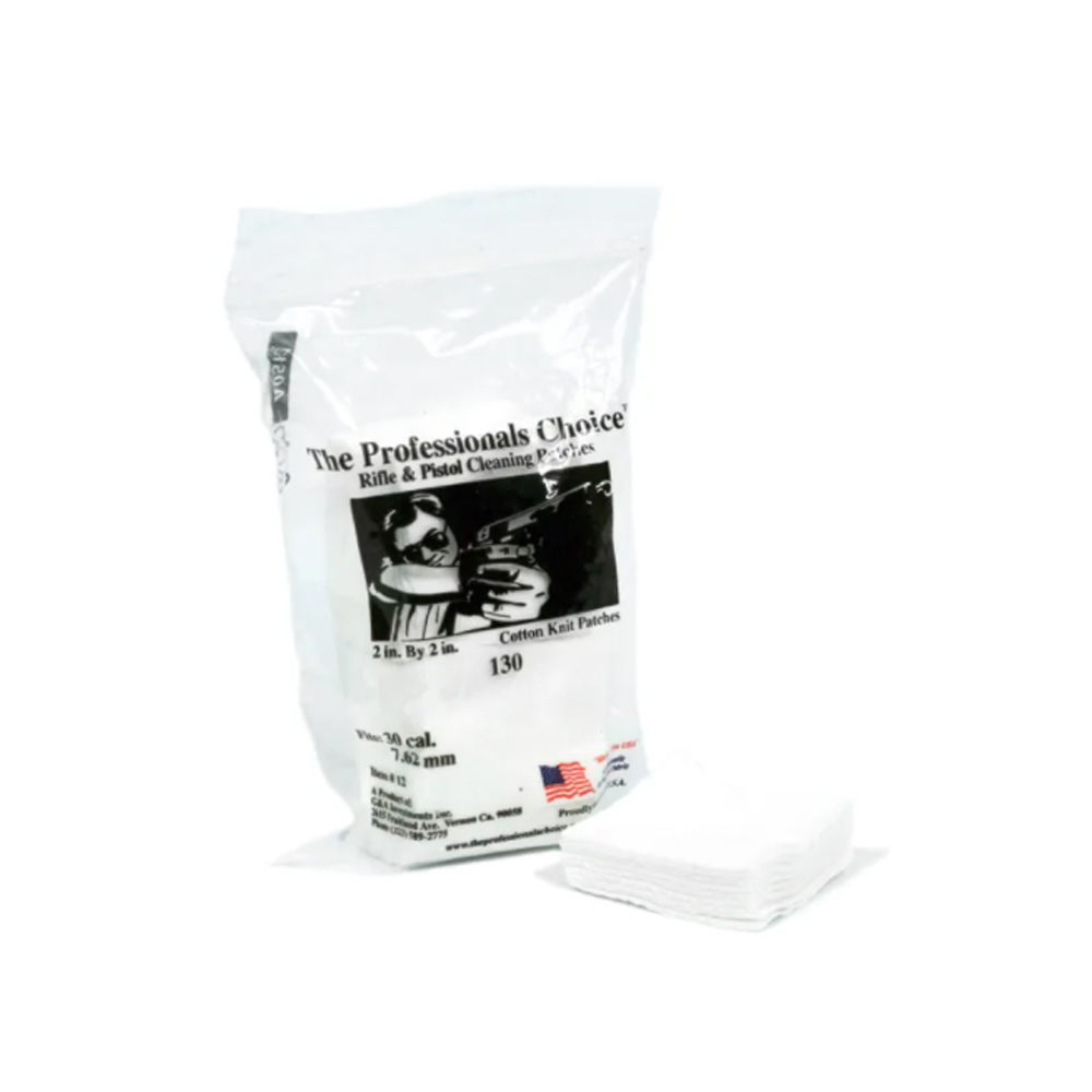 the professionals choice - 12 - CTTN KNIT SQ PAT 30 CAL/762MM 2X2 130PK for sale
