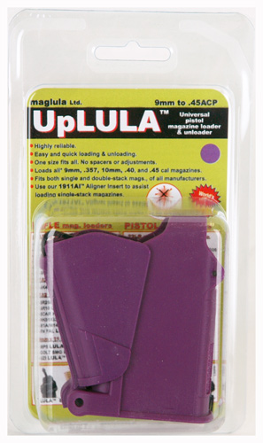 Maglula ltd - UpLULA - 9mm Luger - UP LULA LOADER UNIV PISTOL 9MM-45 PURPLE for sale